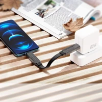 Zinc Alloy 6-in-1 Multi-Function Keychain Data Cable with PD Fast Charging for USB-C, Lightning, Micro USB Devices — view 3