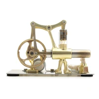 DIY Hot Air Stirling Engine Miniature Steam Power Lab Model Electricity Toy, Educational Heat Engine Kit for Physics Experiment, STEM — view 4