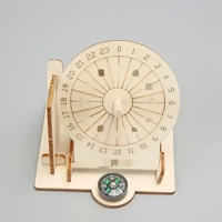 DIY Sundial Assembly Kit for Kids and Adults, Educational STEM Learning Science Project, Hands-On Timekeeping Model, Perfect for Home School — view 2