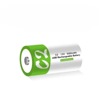 Rechargeable C Battery 1.5V Lithium Ion USB Type C Charging Cable Included High Capacity Long Lasting Power for Flashlights Toys Radios Emergency video
