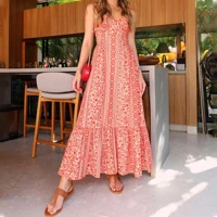 Elegant Paisley Print Fit Flare Slip Dress for Women Featuring Delicate Pattern Soft Comfortable Fabric Flattering Silhouette Adjustable Straps Summer — view 4