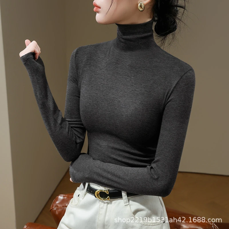 High collar black and gray