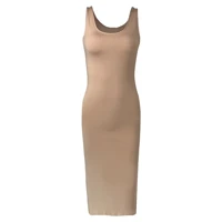 Elegant Mermaid Hem Evening Dress Women Sleeveless Fitted Bodice Flared Hemline Formal Party Wedding Special Occasion — view 3