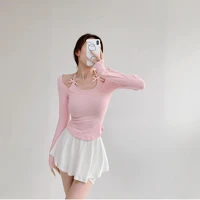 White Solid Halter Neck Top Slim Fit Sleeveless Blouse for Women Summer Party Casual Wear Lightweight Breathable Fabric — view 2