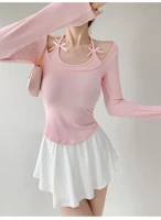 White Solid Halter Neck Top Slim Fit Sleeveless Blouse for Women Summer Party Casual Wear Lightweight Breathable Fabric — view 6