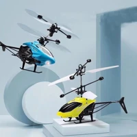 Mini Rechargeable Electric Flying Helicopter Toy Remote Control Infrared Sensor USB Charging Indoor Outdoor Fun Hobby Gift — view 2