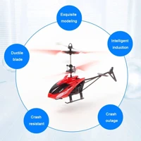 Mini Rechargeable Electric Flying Helicopter Toy Remote Control Infrared Sensor USB Charging Indoor Outdoor Fun Hobby Gift — view 6