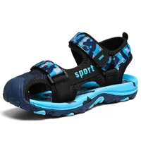 Boys Camouflage Sports Sandals with Velcro Straps, Closed Toe — view 5