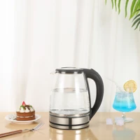 Glass Electric Kettle 2L, Fast Boiling with Blue Light — view 3