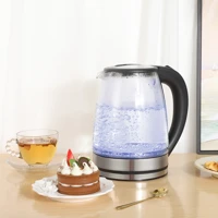 Glass Electric Kettle 2L, Fast Boiling with Blue Light — view 4