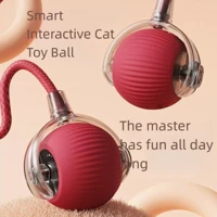 Automatic Smart Interactive Cat Ball with Rope, Silicone Pet Toy — view 2