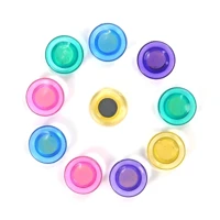 Colorful Ultra-Thin Strong Magnetic Transparent Pushpin Whiteboard Magnet Teaching Office Iron-Absorbing Stone Felt Vital Magnetic Ten Pieces — view 2