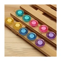 Colorful Ultra-Thin Strong Magnetic Transparent Pushpin Whiteboard Magnet Teaching Office Iron-Absorbing Stone Felt Vital Magnetic Ten Pieces — view 4
