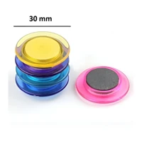 Colorful Ultra-Thin Strong Magnetic Transparent Pushpin Whiteboard Magnet Teaching Office Iron-Absorbing Stone Felt Vital Magnetic Ten Pieces — view 6
