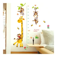 Children's Room Wall Stickers Removable Cartoon Baby Height Stickers Living Room Wall Wall Decoration Stickers Height Stickers video