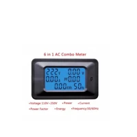 20A 100A AC LCD Digital Panel Power Watt Meter Monitor Voltage KWh Voltmeter Ammeter Tester Tools AC Power Monitor Energy Meter — view 4