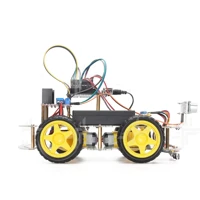Programmable Arduino Uno Compatible Robot Kit Smart Car Ultrasonic Line Following Obstacle Avoidance Remote Control Educational STEM Learning Kit — view 3