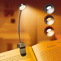 Rechargeable LED Clip Light with Flexible Gooseneck, 3 Color Modes — view 1