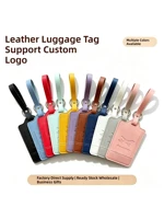 PU Leather Luggage Tag with Metal Loop, Anti-Loss Suitcase Identifier video