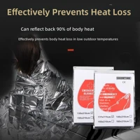 Emergency Thermal Blanket, Portable Foil Survival Sheet for Camping & Hiking — view 3